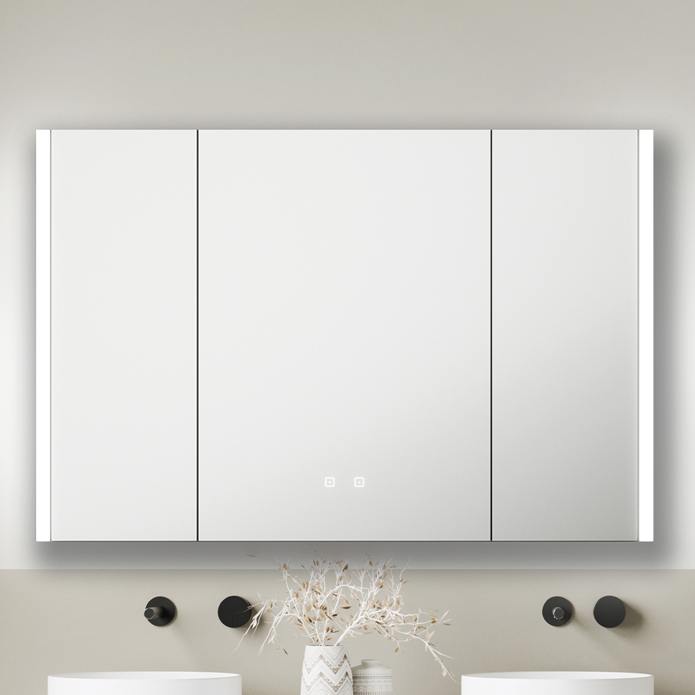 Sorrelis Boreal 3 Door Tunable LED Mirror Cabinet 70 x 105cm Image 1