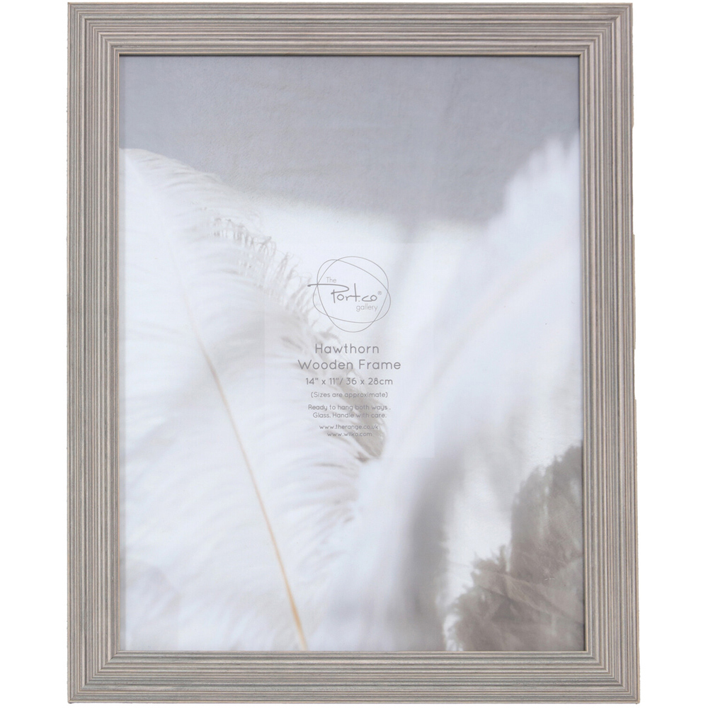 Hawthorn Wooden Photo Frame - Grey / 14 x 11in Image 1