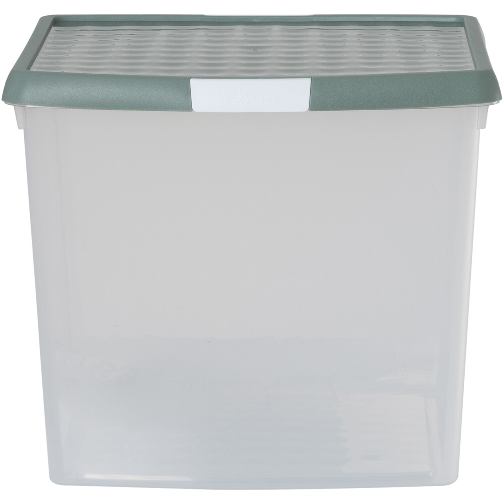 Wham Clear Storage Box with Clip Lid Green Milieu Image 3