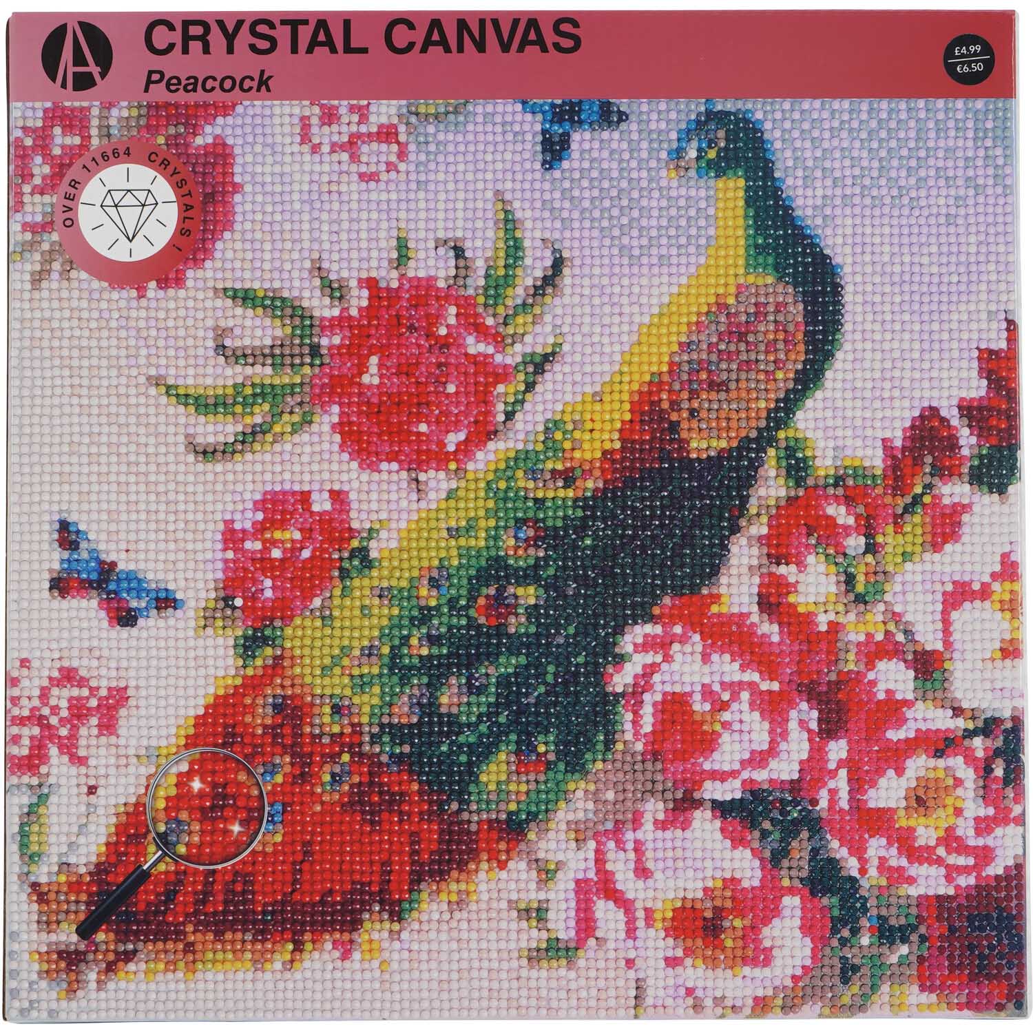 Crystal Canvas Peacock or Birds on Flowers Image 4
