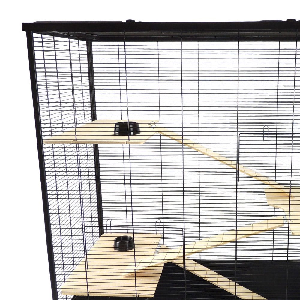 Little Friends Plaza XL Black Small Animal Cage Image 3