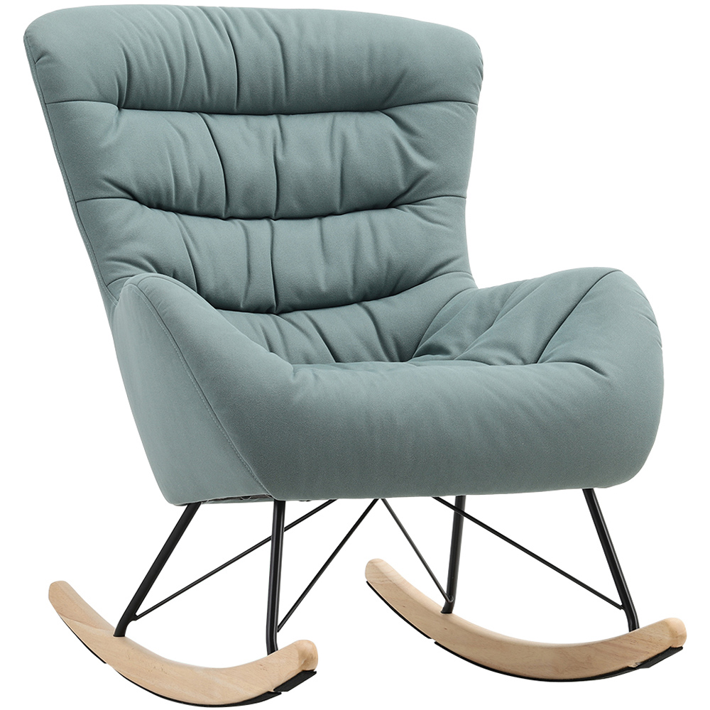 Living and Home Nordic Wooden Rocking Chair Image 2