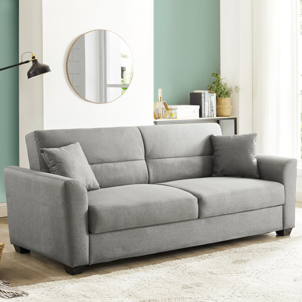 Home Detail Fallon Small Double Sleeper Grey Sofa Bed with Storage Image 1
