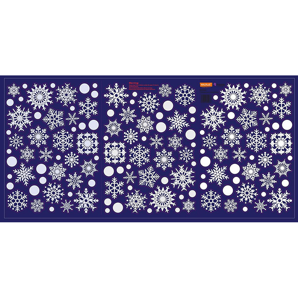 Walplus Halloween 140 Piece Delicate Lace Snowflakes Sticker Set Image 1