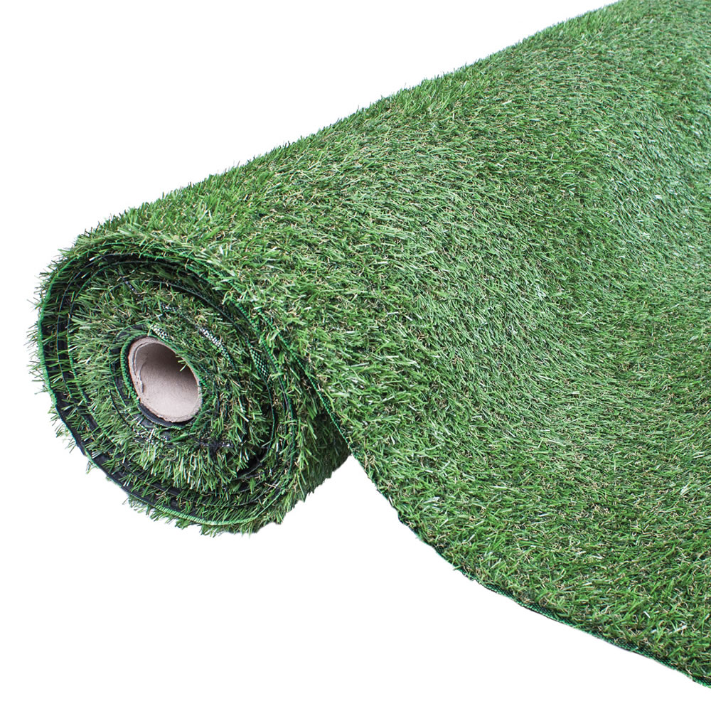 GardenKraft 1m x 4m Artificial Grass Roll Image 1