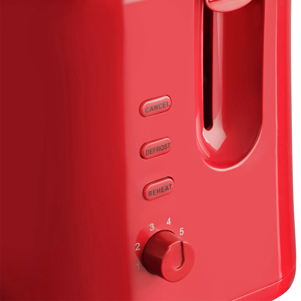 Benross Red 2 Slice Toaster Image 3
