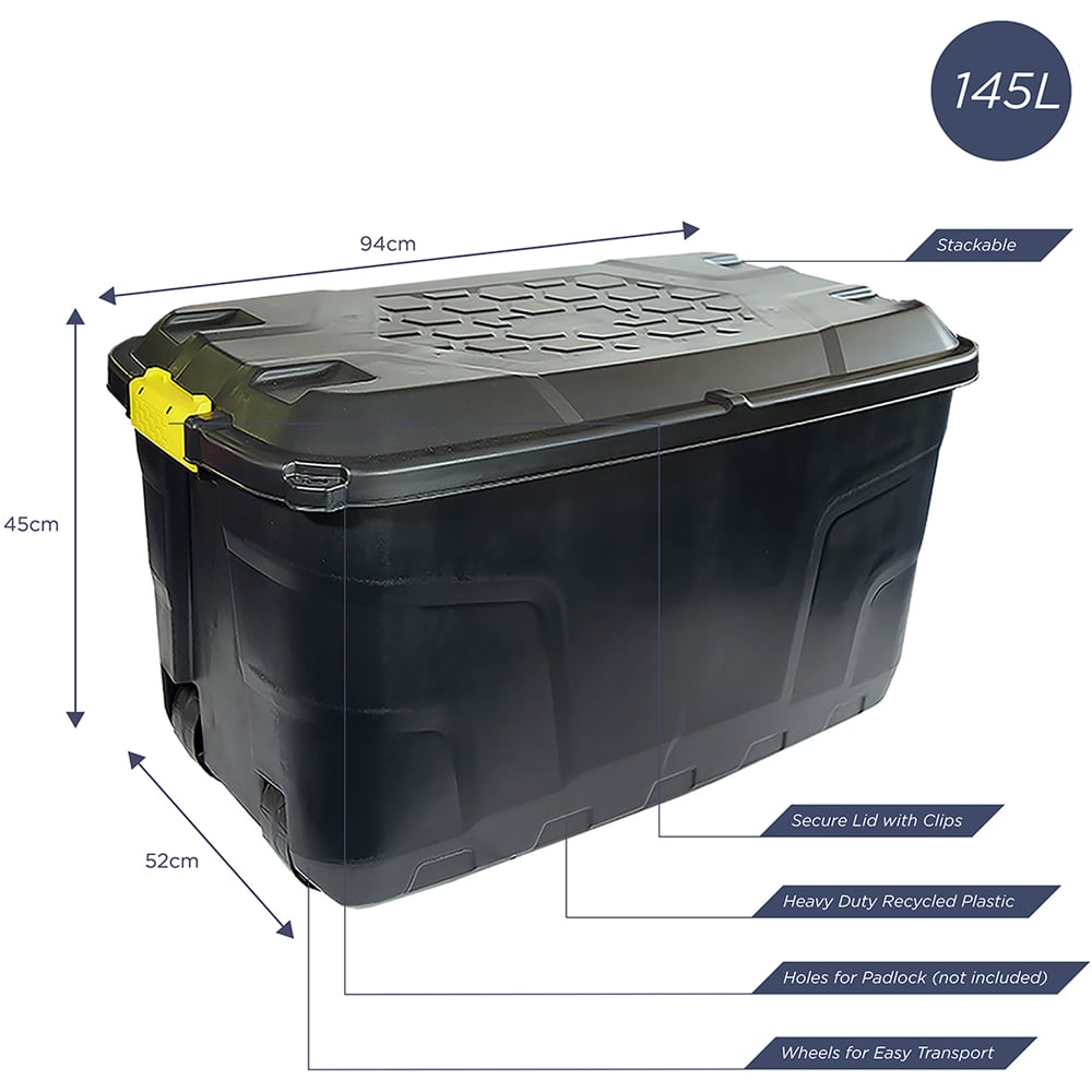Charles Bentley Strata Heavy Duty Bundle - Trunk Box 175L, 145L, 24L, Caddy Image 3