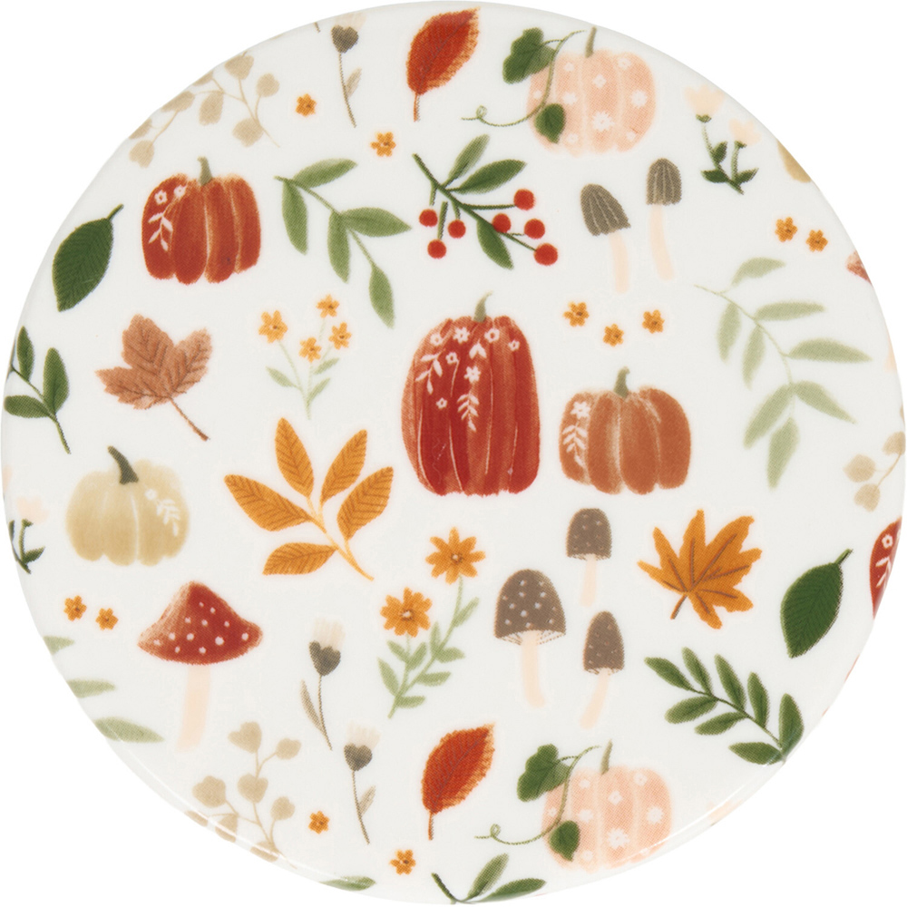 Autumn Print Ceramic Coaster Image 5