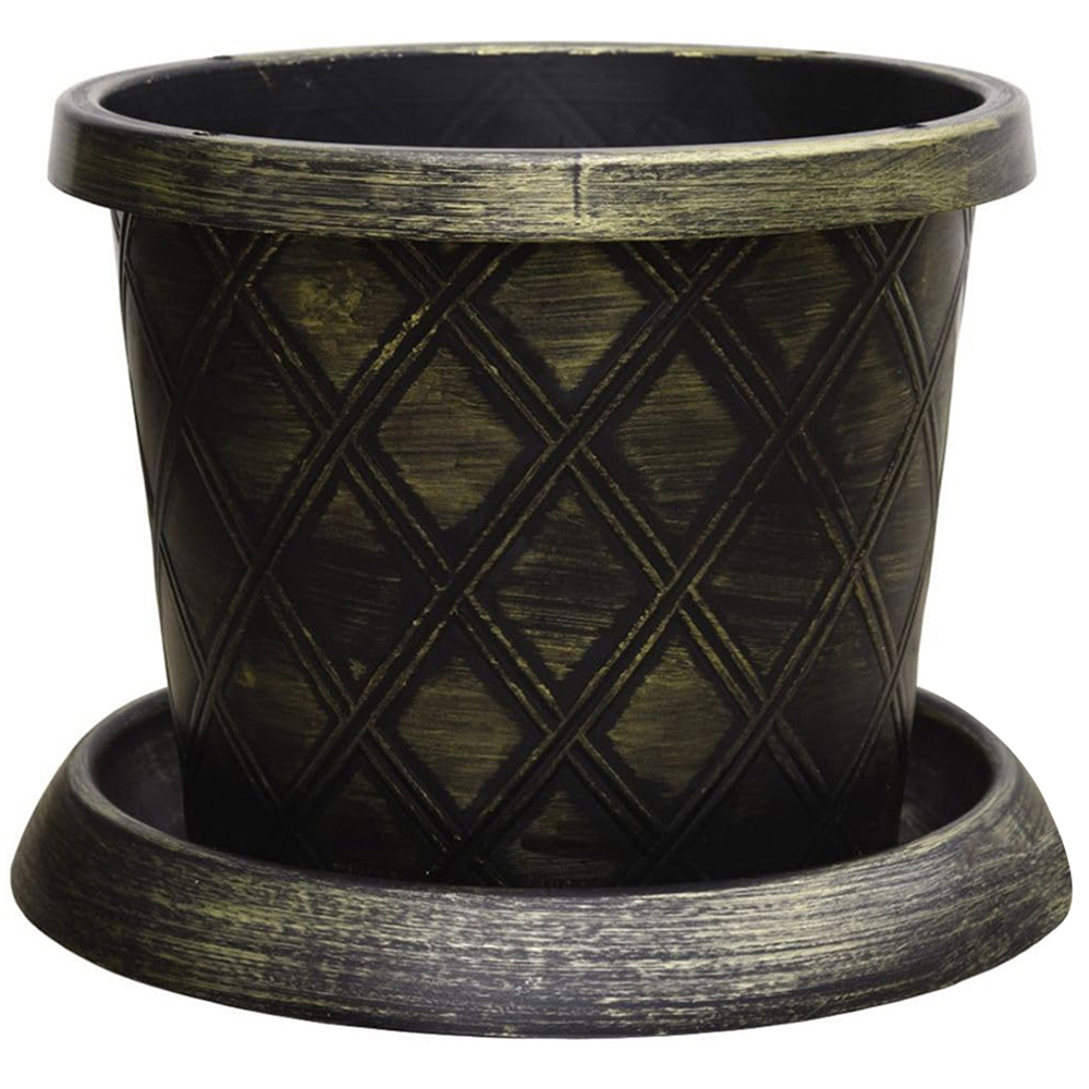 Thompson and Morgan Black and Gold Flowerpot and Incredicompost 25L 3 Pack Image 1