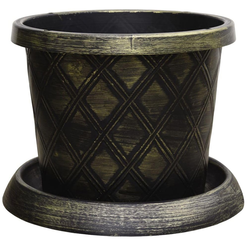 Thompson and Morgan Black and Gold Flowerpot and Incredicompost 25L 2 Pack Image 1