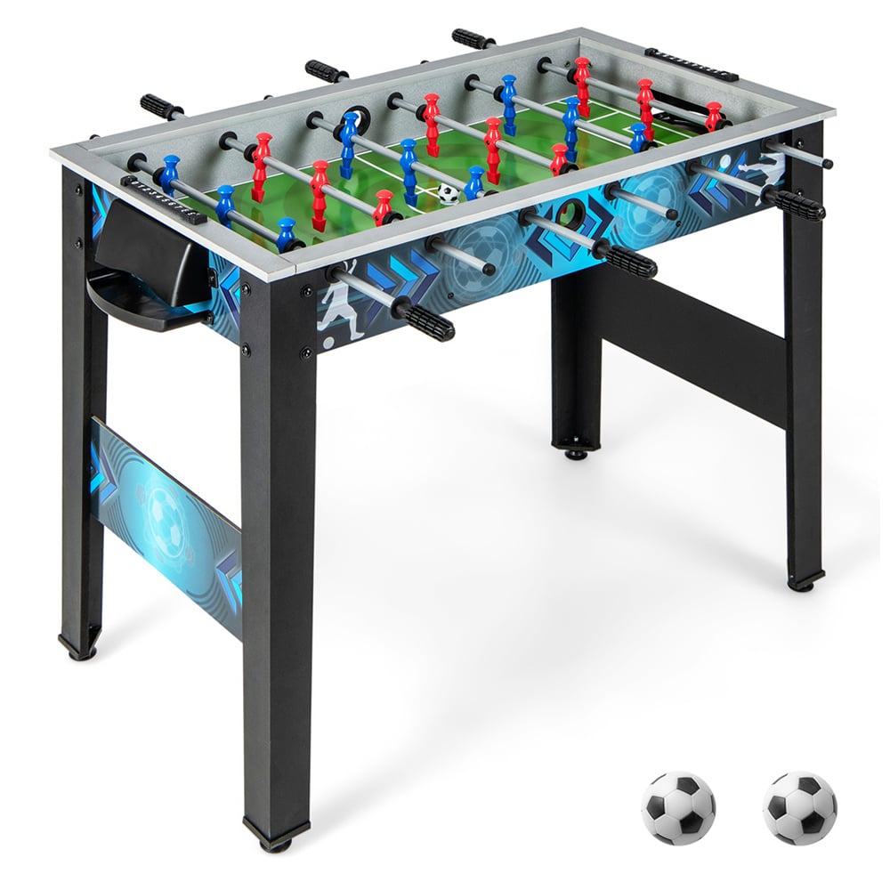 Costway Soccer Table Game with 2 Footballs and Smooth Handle Image 3