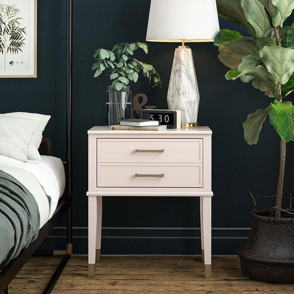 Dorel Home Westerleigh Single Drawer Pink End Table Image 6