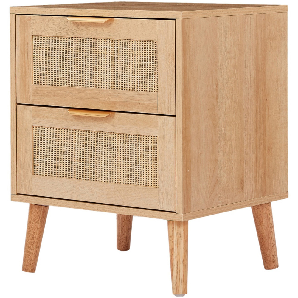 Langham 2 Drawer Natural Rattan Chest of Drawers Image 2