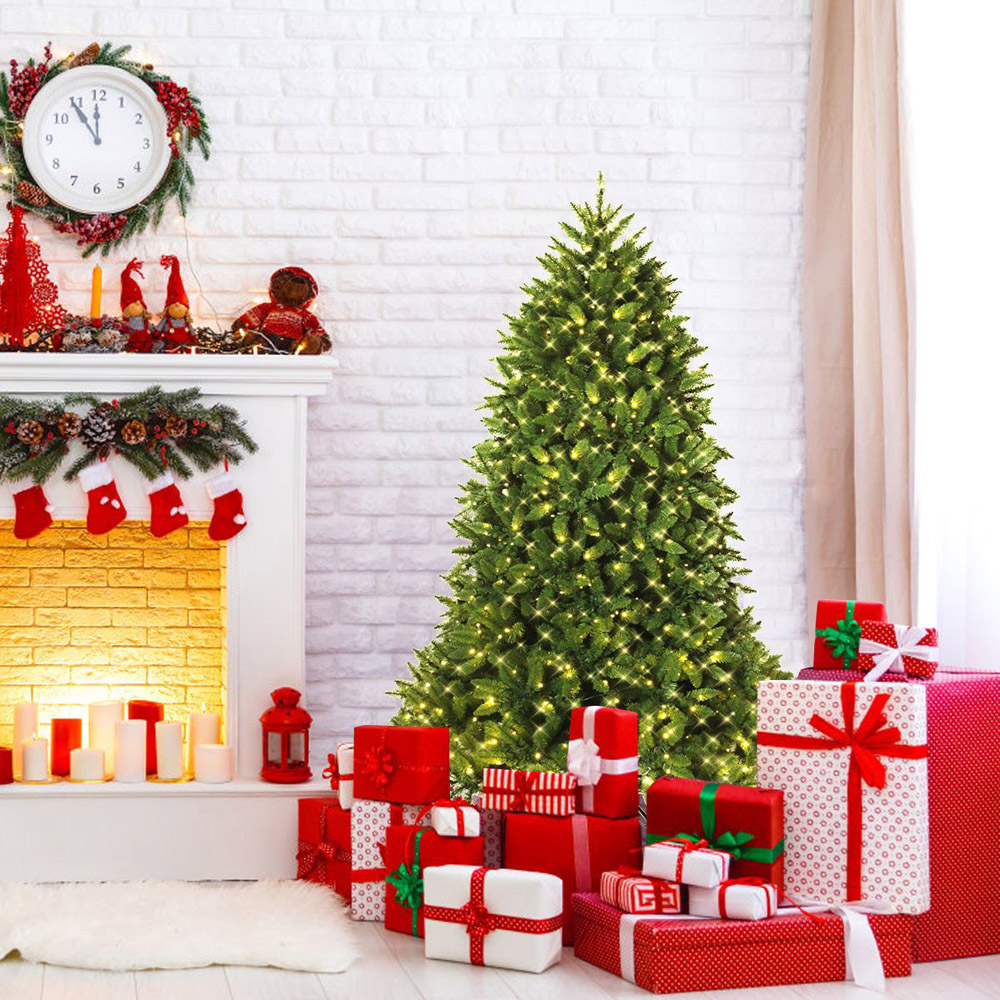 Costway Pre Lit Warm White LED Artificial Christmas Tree 5ft Image 2