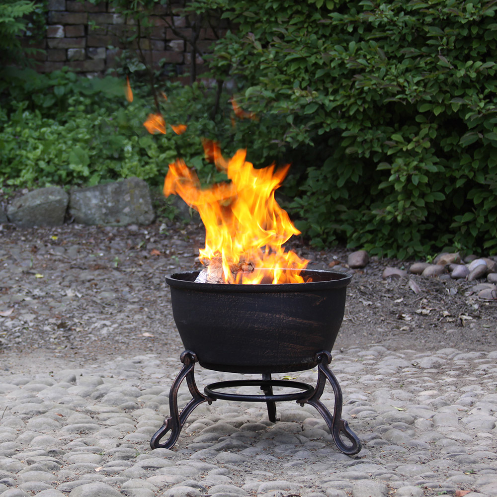 Gardeco Elidir Cast Iron Fire Bowl with Grill Image 2