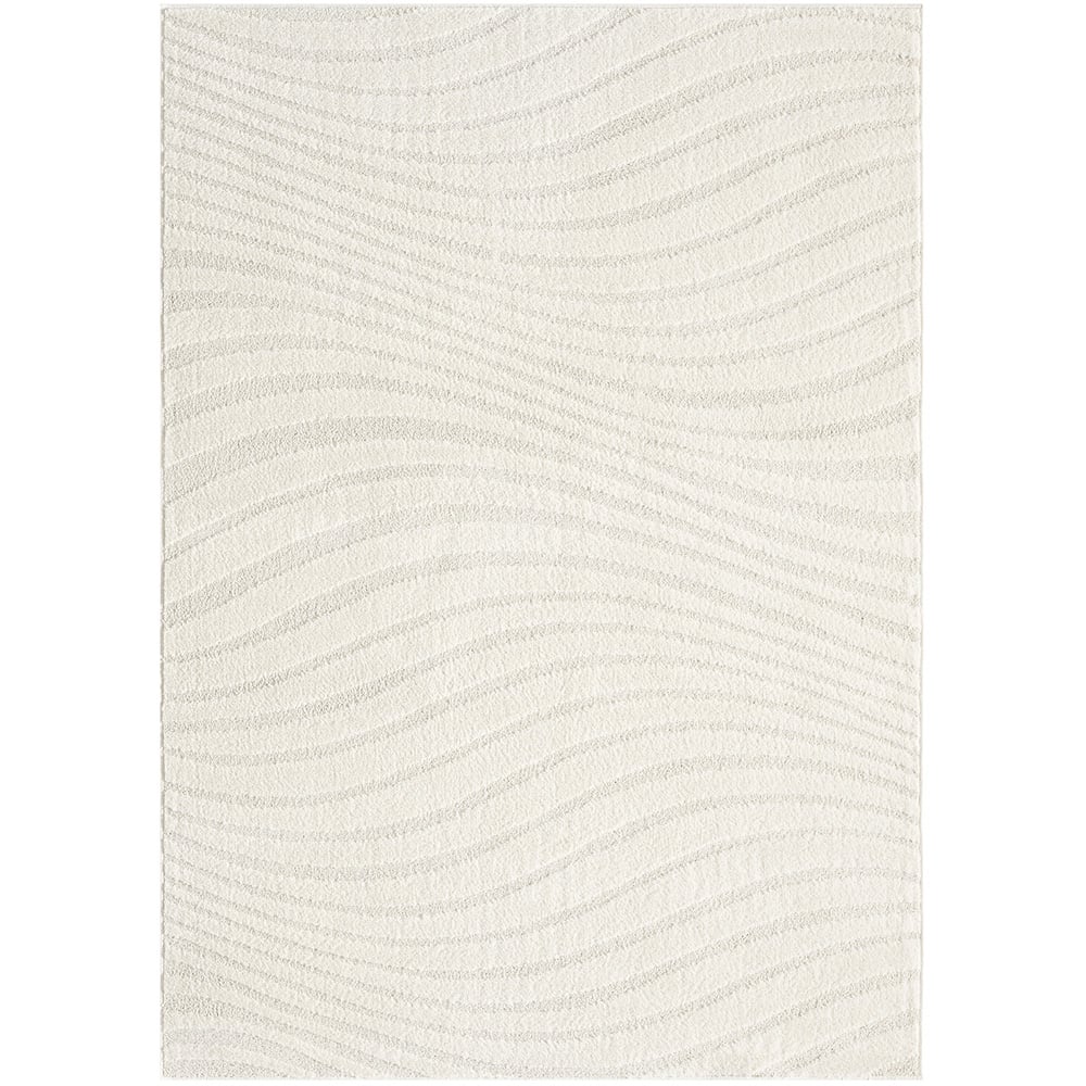 Desire Rugs Aya Cream Embossed Waves Rug 120 x 170cm Image 1