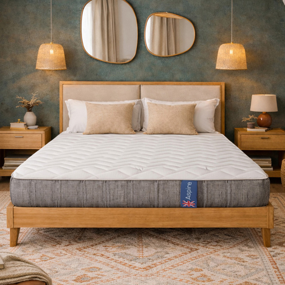 Aspire FlexRest Single Medium Comfort Memory Foam Pocket Spring Hybrid Mattress Image 4