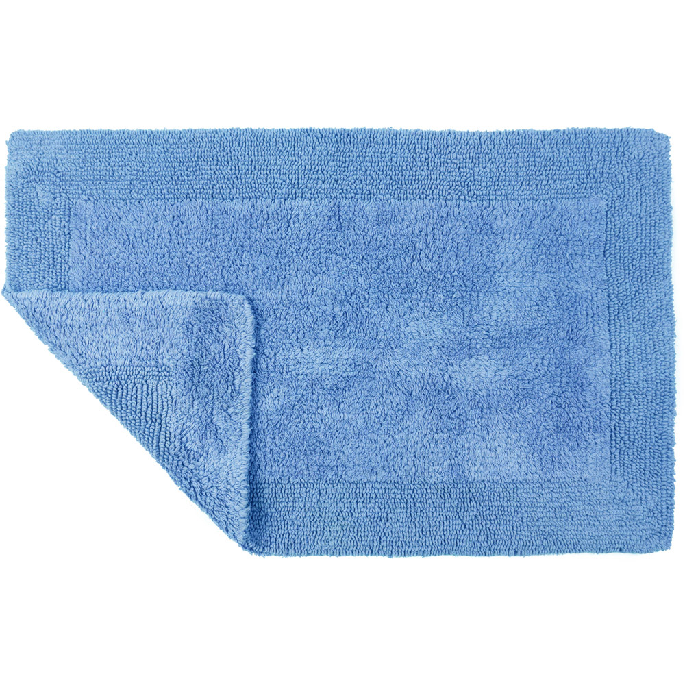 Allure Bath Fashions Elegance Cornish Blue Reversible Bath Mat 53 x 85cm Image 3