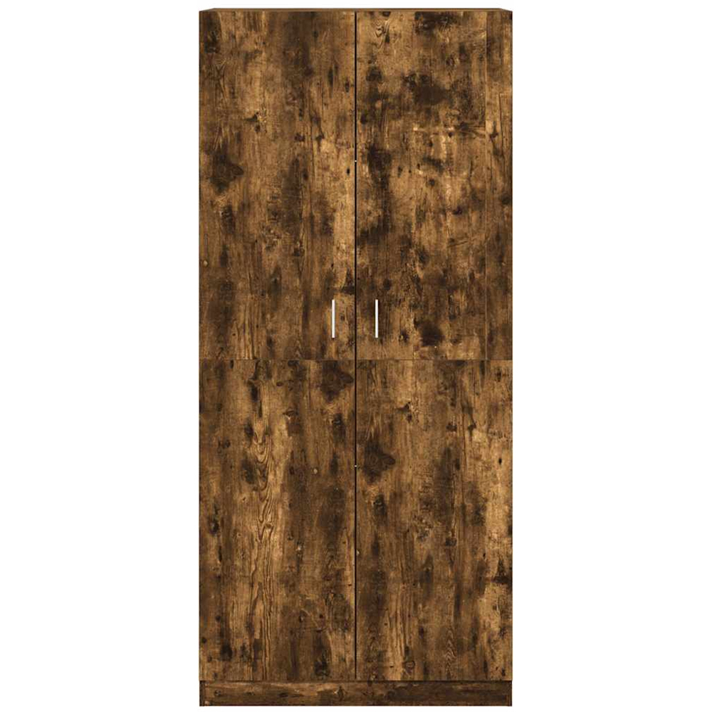 vidaXL 2 Door Oak Engineered Wood Wardrobe Image 5