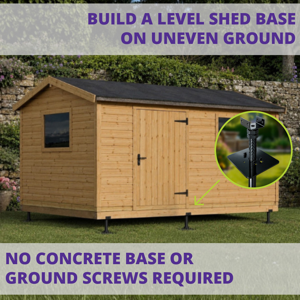 Swift Leveller Flexi Soft Ground Shed Base Kit 10 x 8ft with 14 Supports Image 2