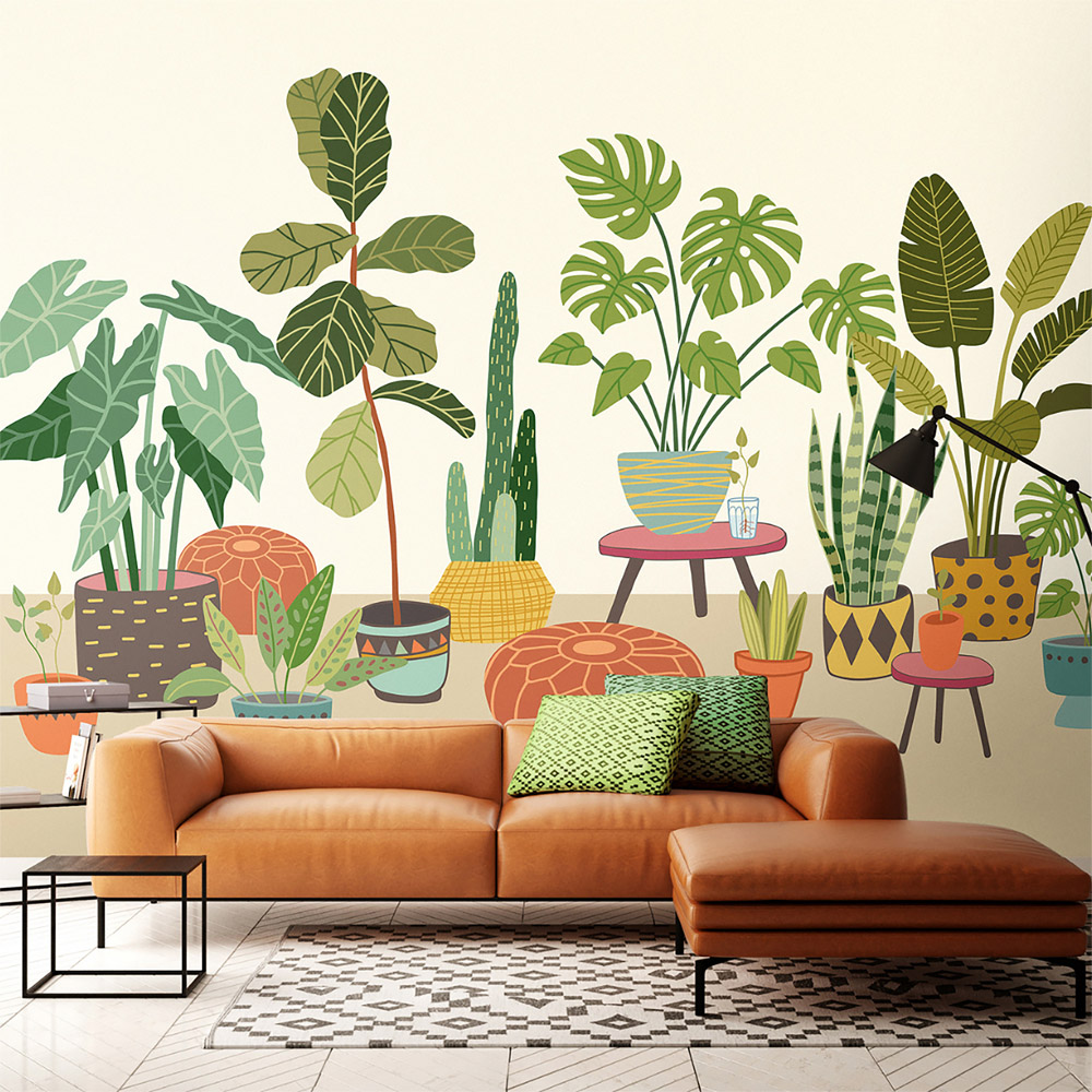 Origin Murals Ombre Gradient Green Wall Mural Image 1