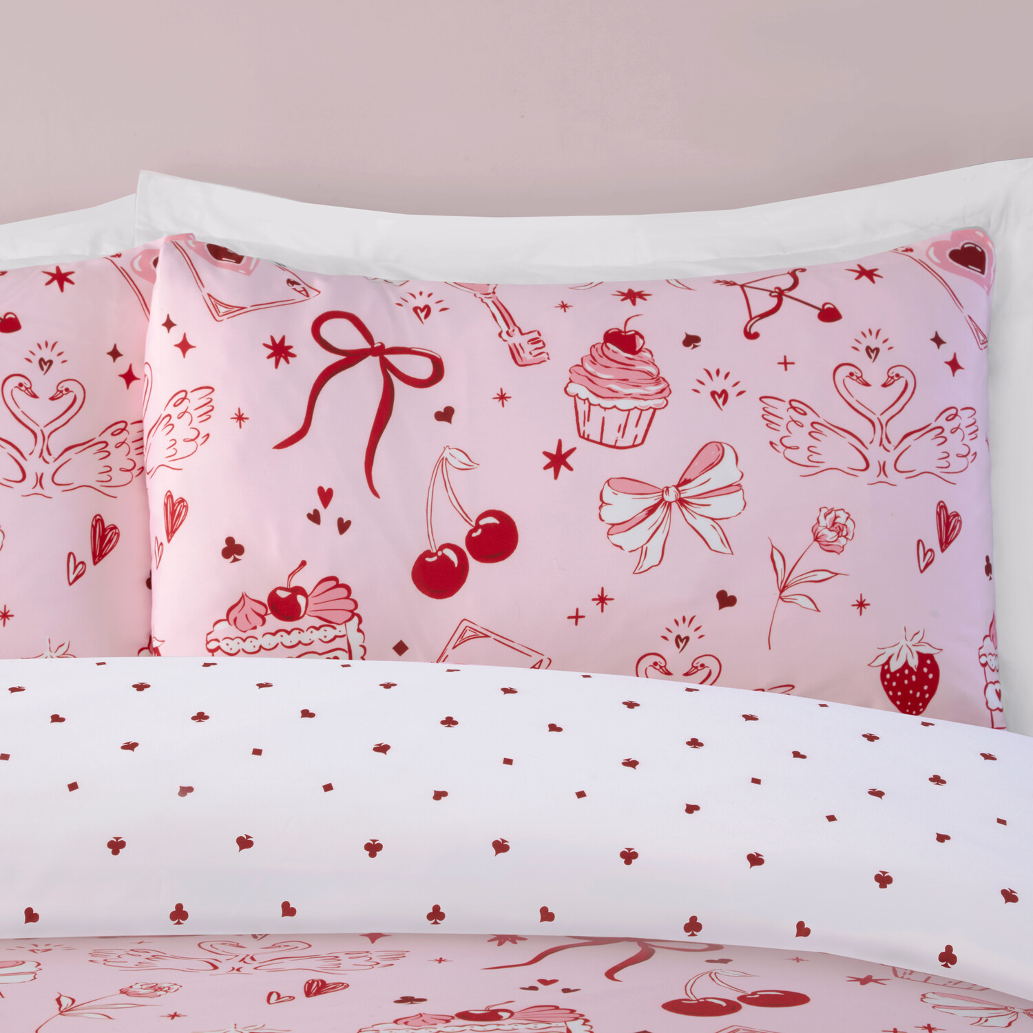 Lucky In Love Duvet Set Blush King Image 3