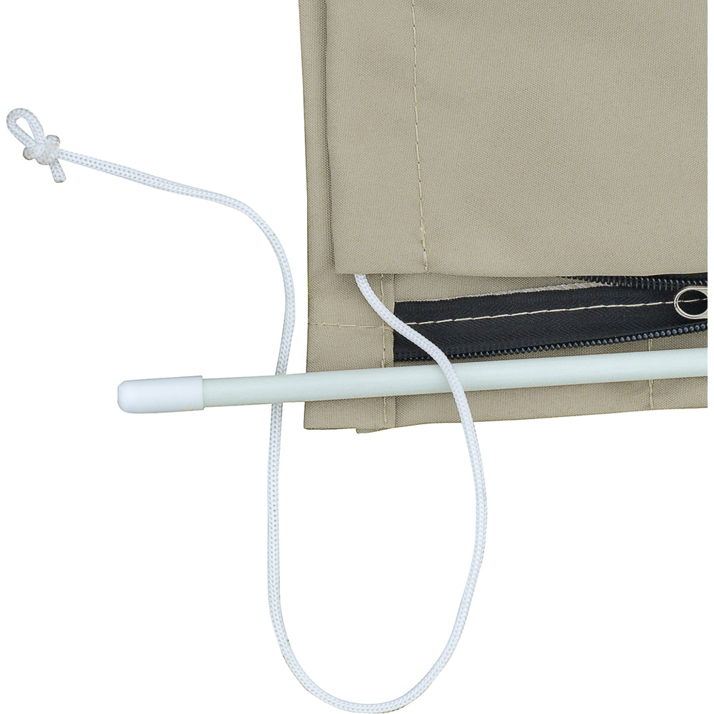 Outsunny Garden Parasol Cover with Rod and Zipper Image 3