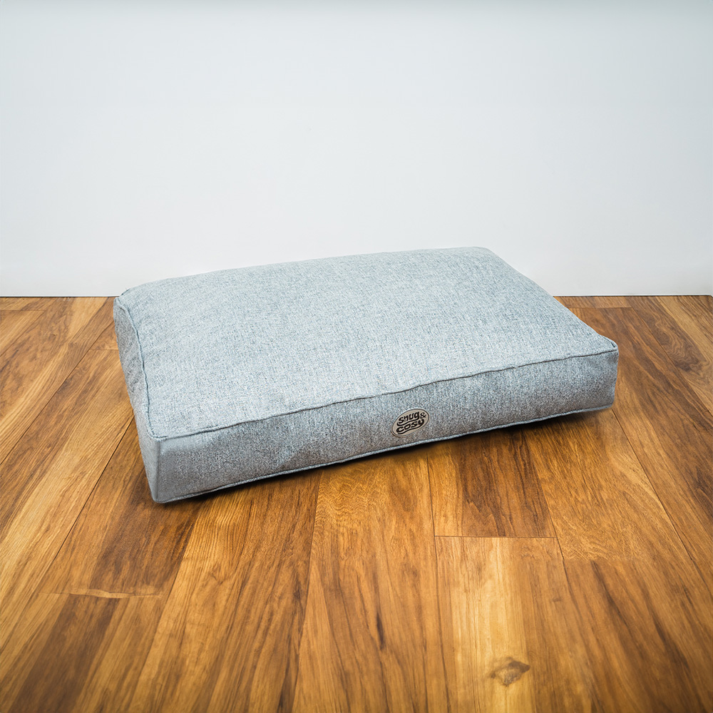 Snug & Cosy Tweedy Medium Pebble Pet Lounger Bed Image 2