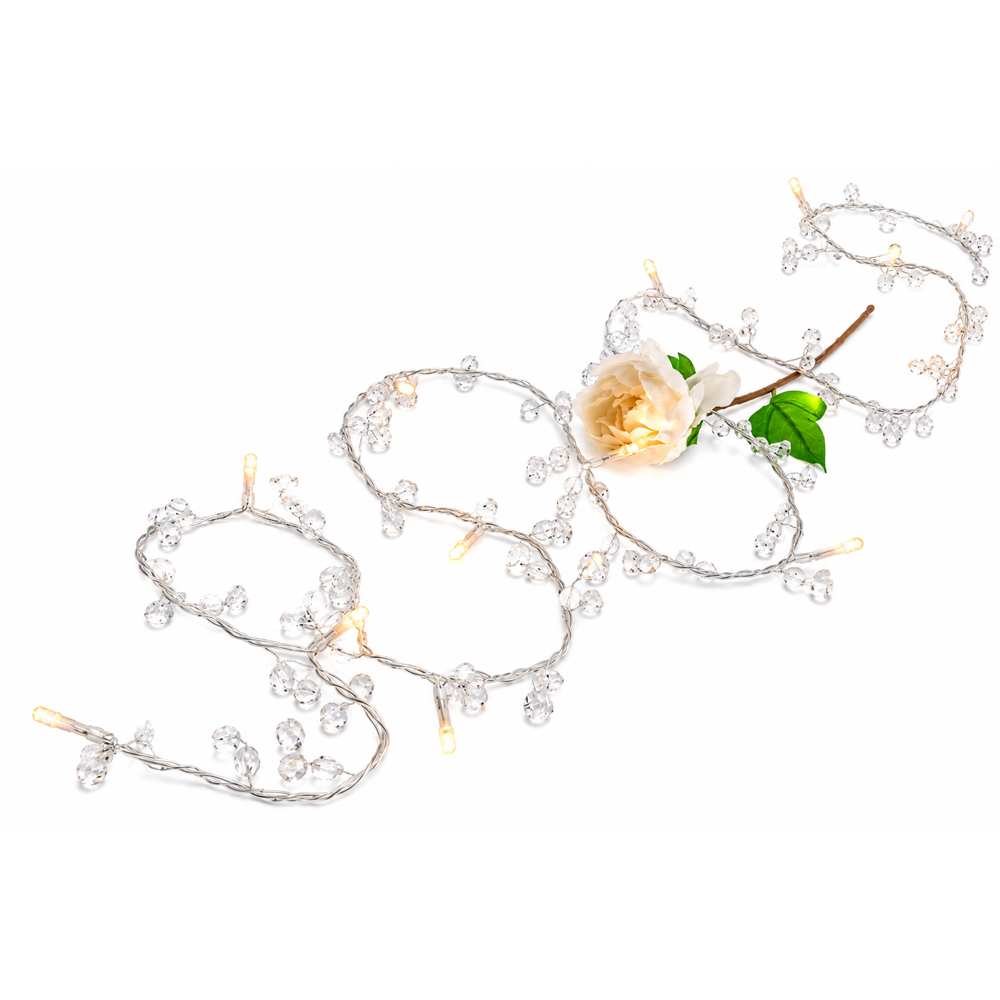 Avilo Warm White LED Pre-Lit Garland 275cm Image 1