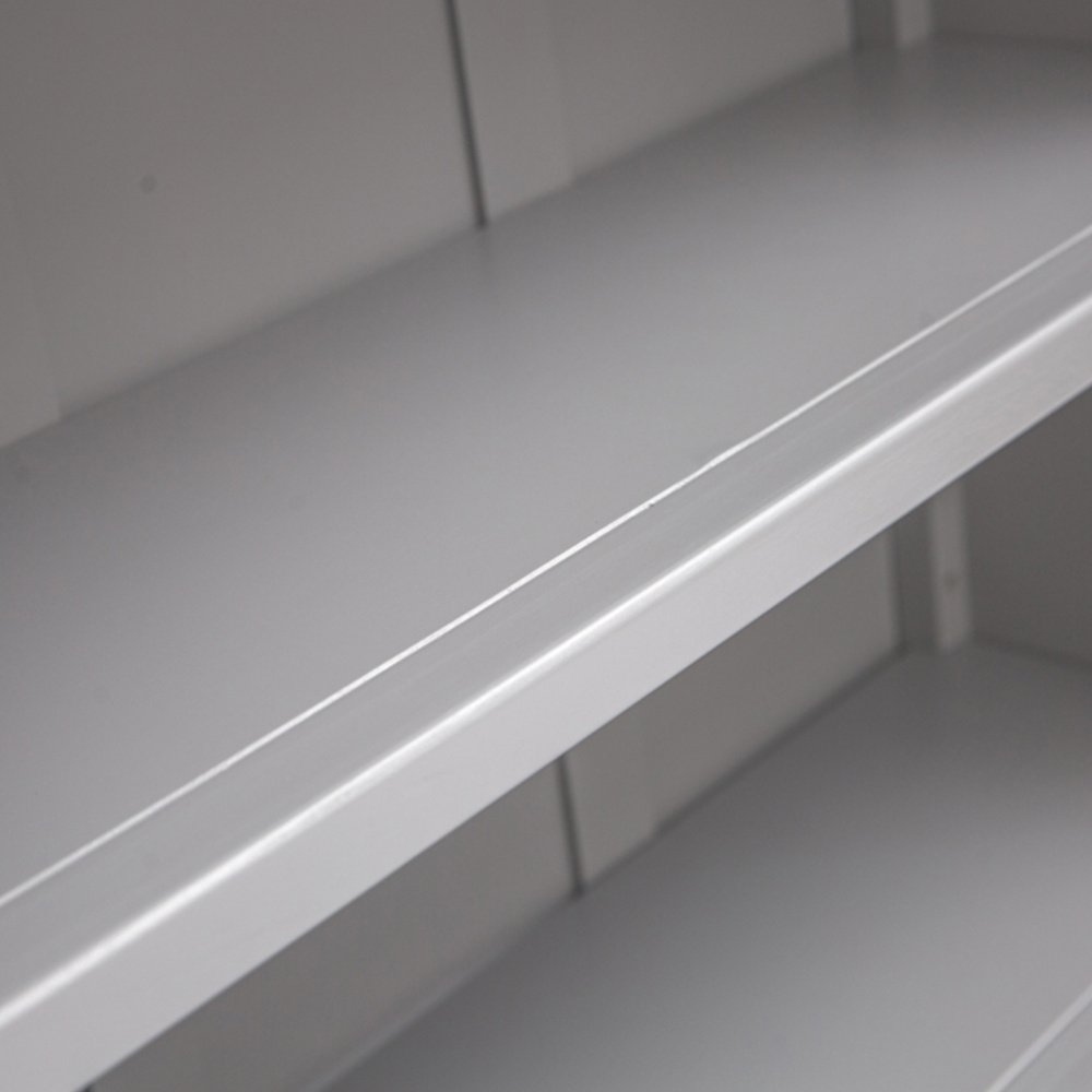 Biccari 3 Shelf Grey Bookcase Image 7