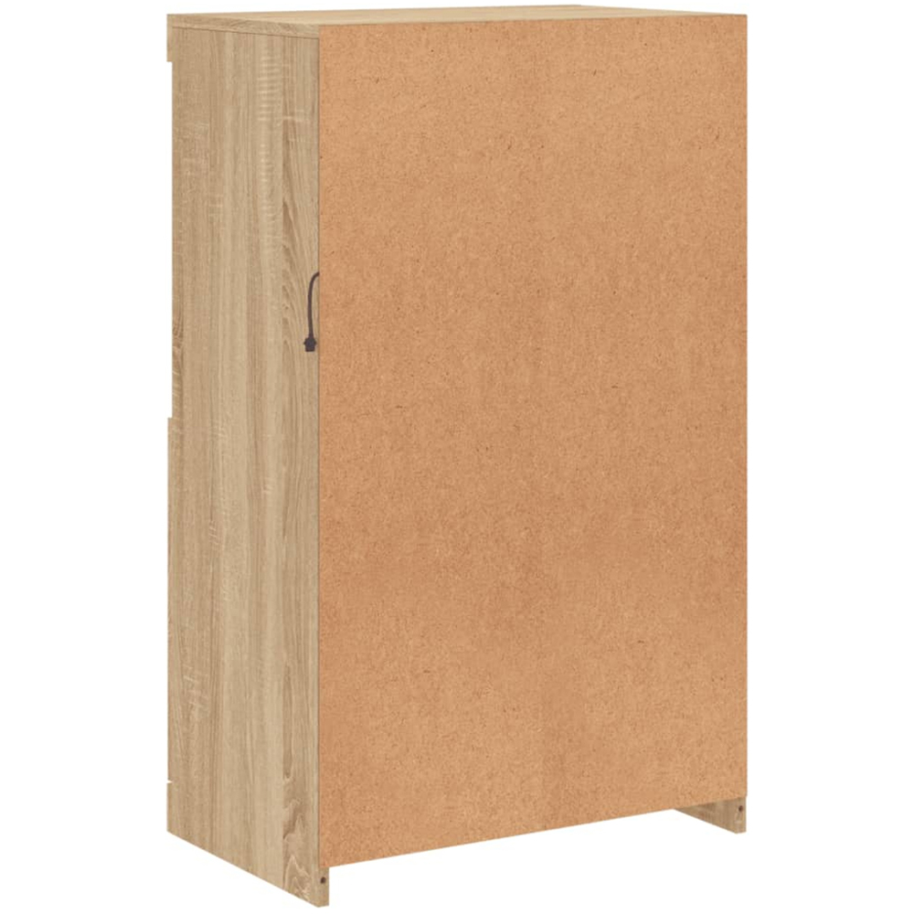 vidaXL 2 Door 2 Shelf Sonoma Oak Sideboard with LED Lights Image 6