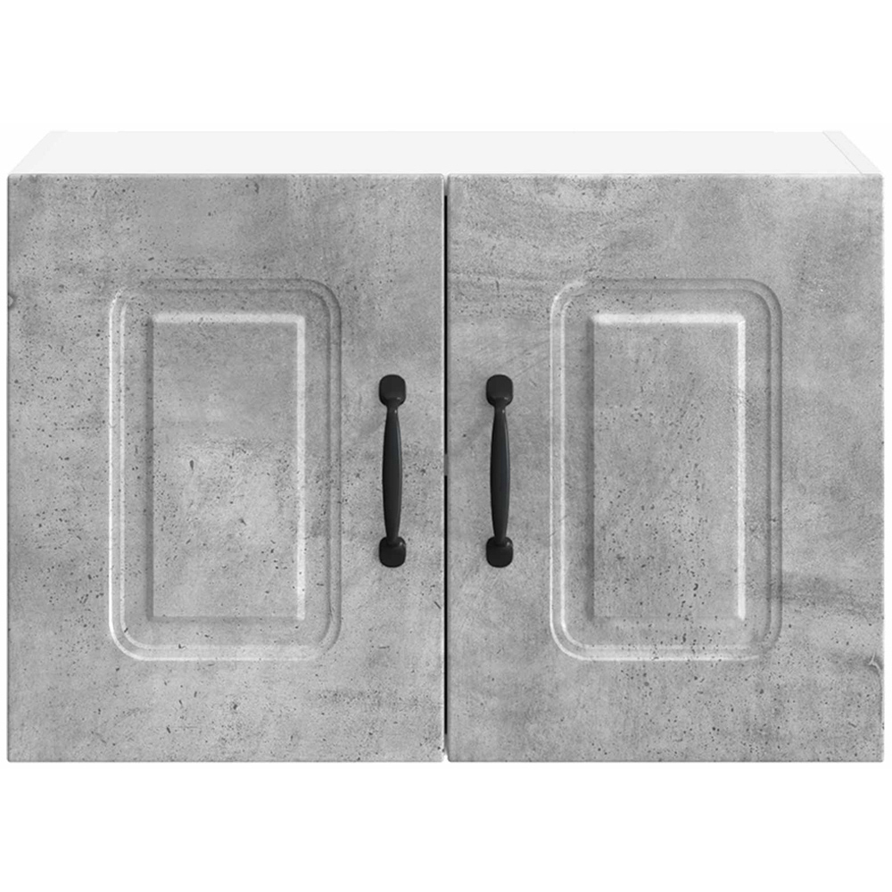 vidaXL Kalmar 2 Door Concrete Grey Wall Mounted Kitchen Cabinet Set of 2 Image 5