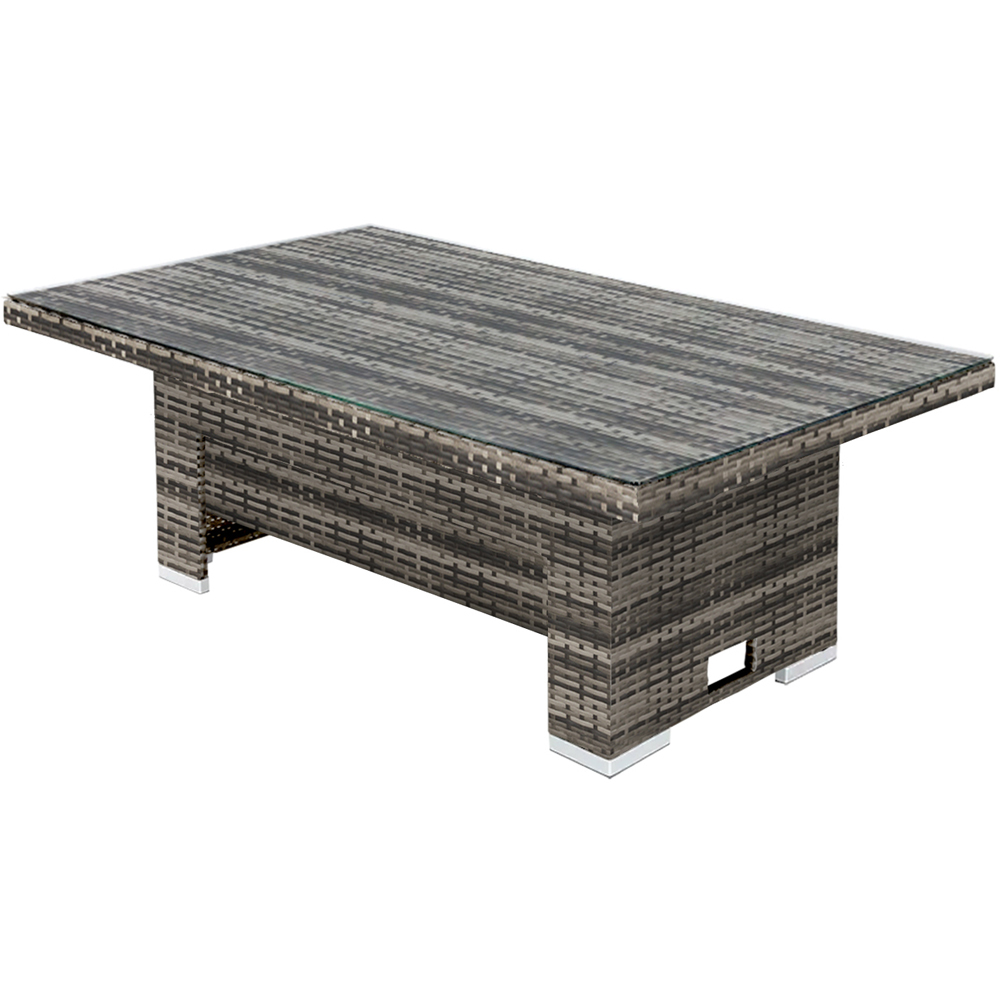 Oseasons Malta 6 Seater Walnut Grey Rattan Corner Sofa Set Image 3