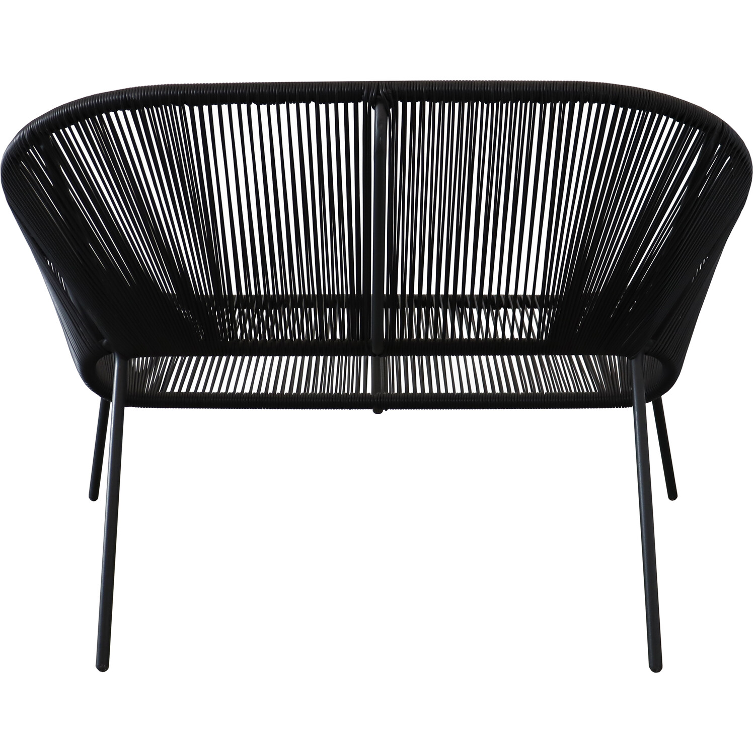 Acapulco 2 Seater Bench Black Image 3