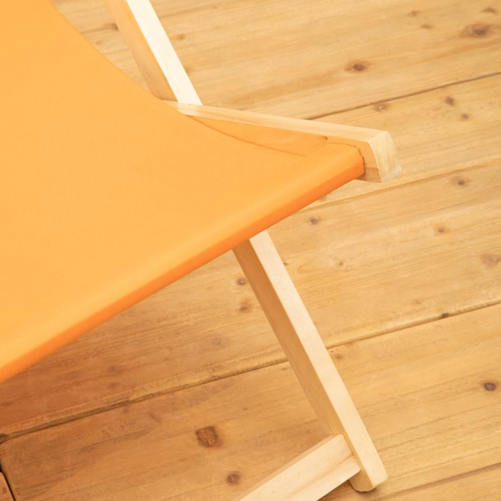 Interiors by Premier Beauport Orange Deck Chair Image 8