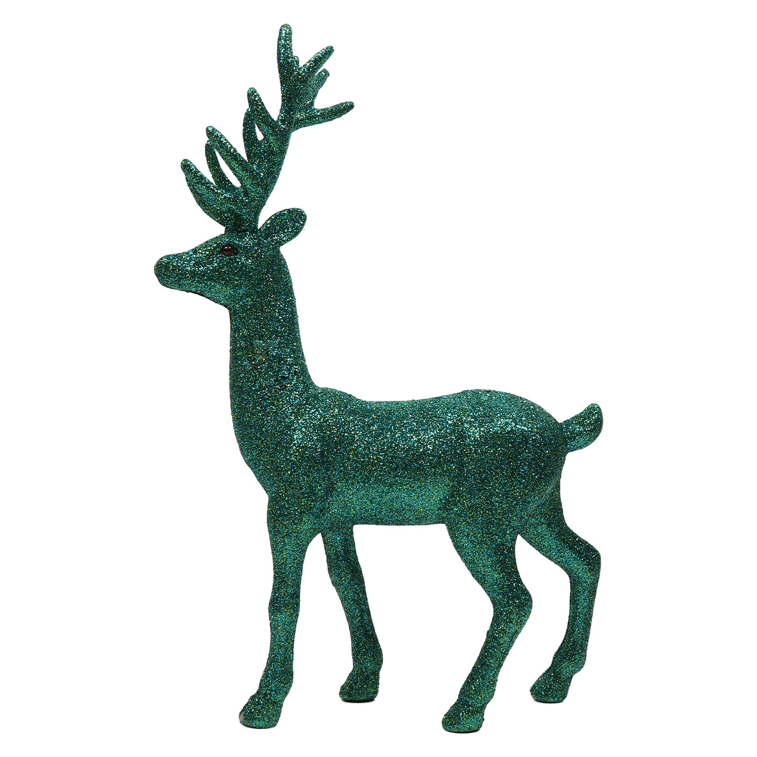 Glitter Standing Deer - Emerald Image 1