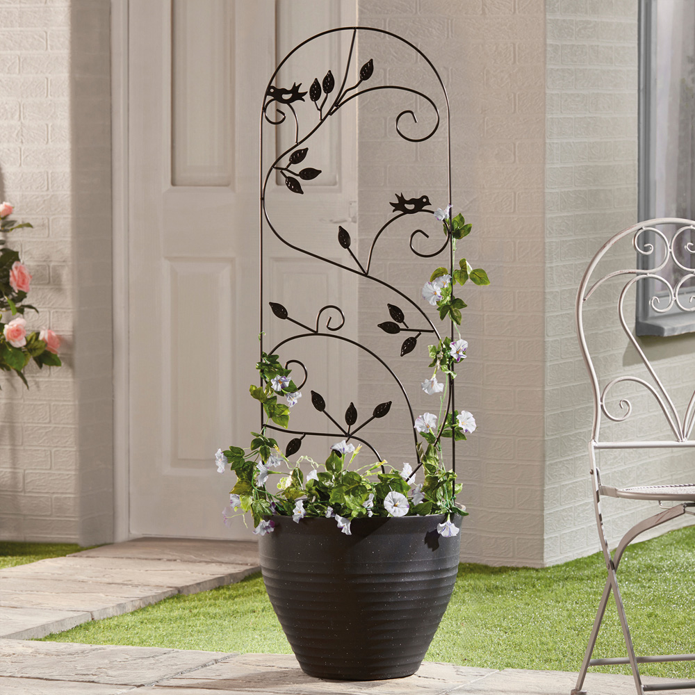 Garden Gear Bird Metal Plant Support 1.2m 2 Pack Image 2
