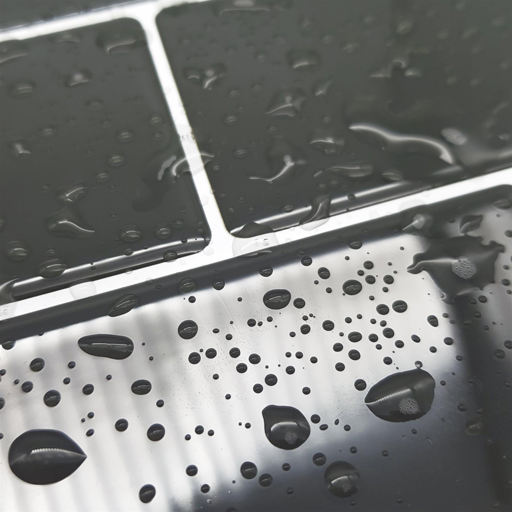 Walplus Elegant Dark Grey 3D Peel and Stick Backsplash Tile Sticker 6 Pack Image 3