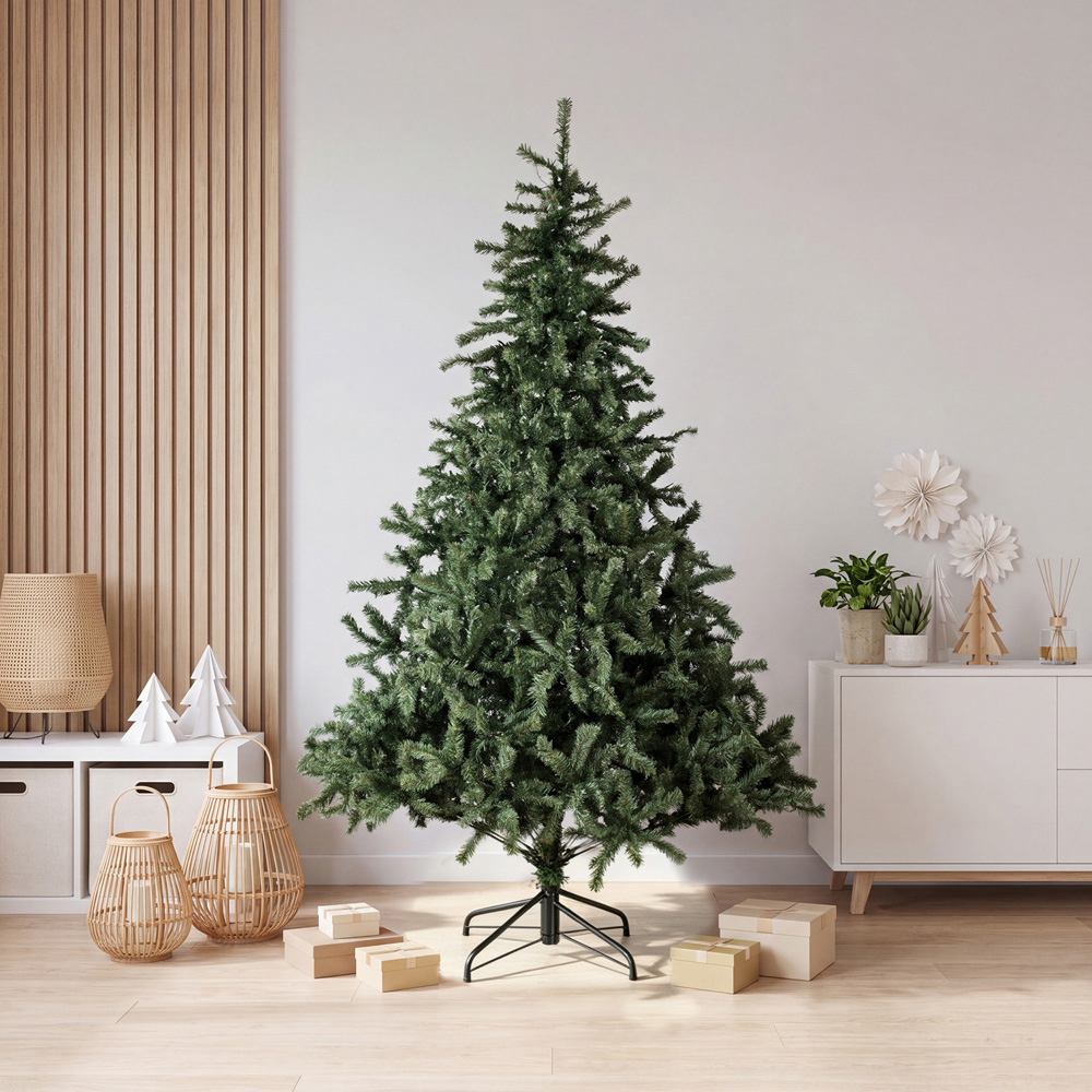 Abrihome Green Artificial Christmas Tree with 788 Tips 6ft Image 2