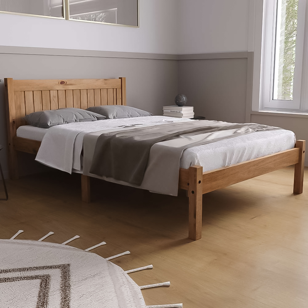 Rio Small Double Brown Bed Image 1