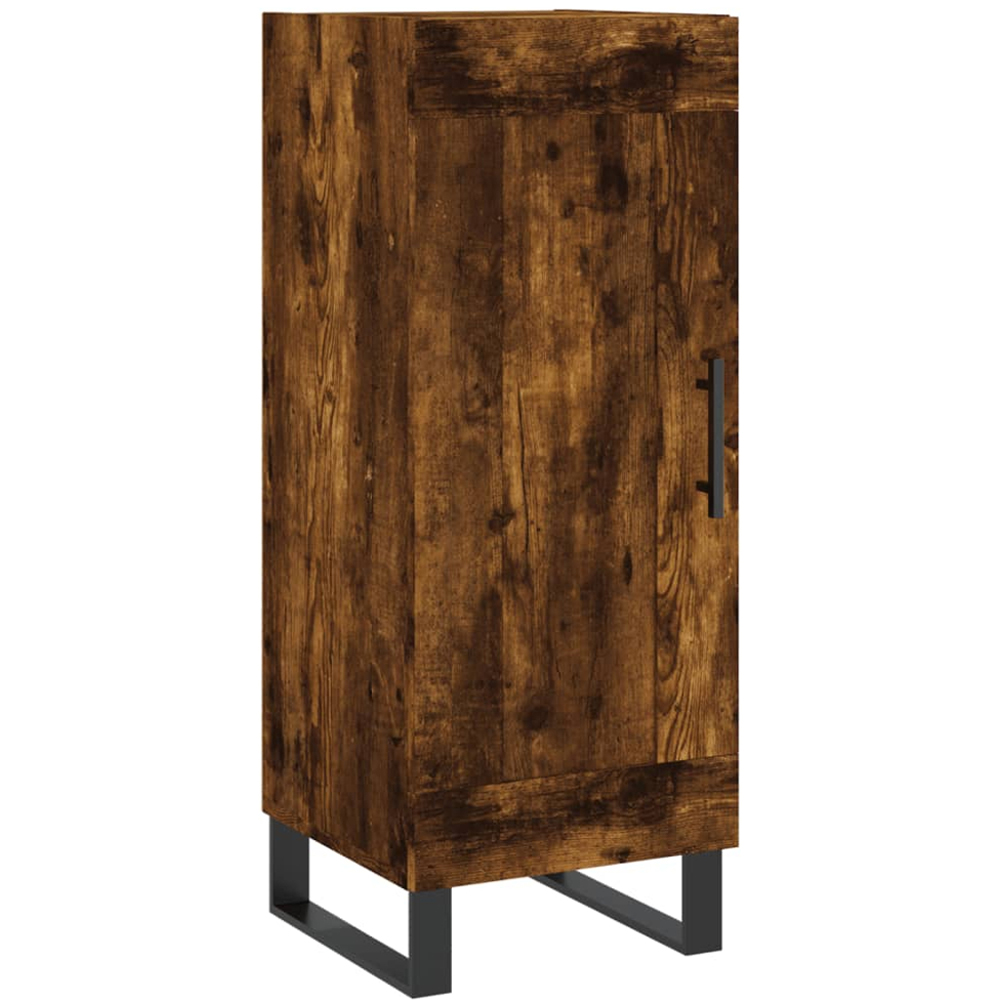 vidaXL 2 Door Smoked Oak Highboard Image 4