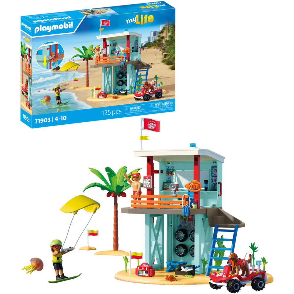 Playmobil Lifeguard Tower with Beach Buggy Playset Image 3