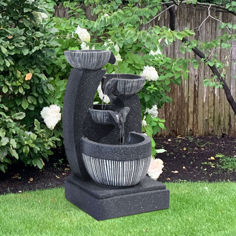 Living and Home Multi-Tier Rock Fountain Image 8