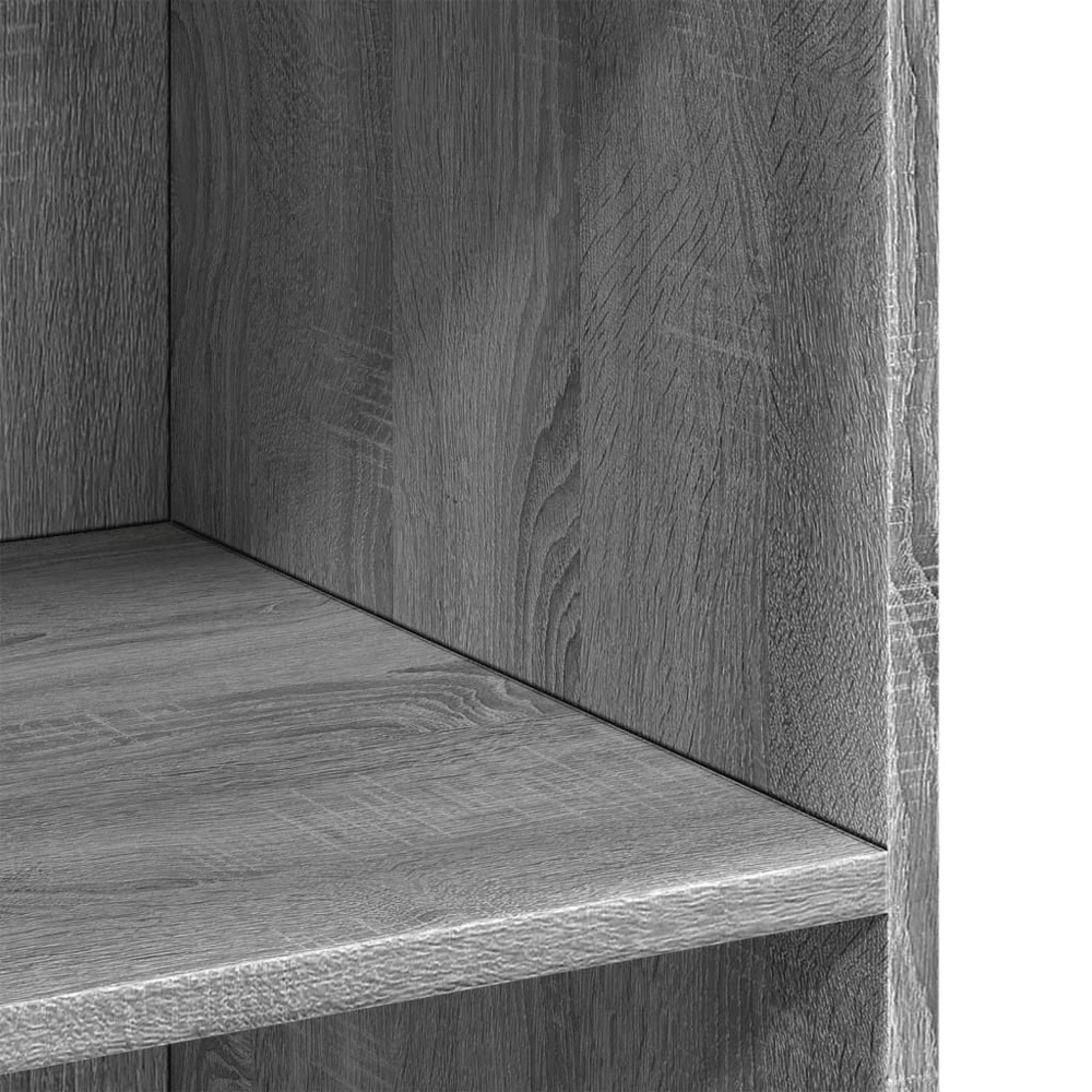vidaXL 3 Shelf Grey Sonoma Sideboard Image 7