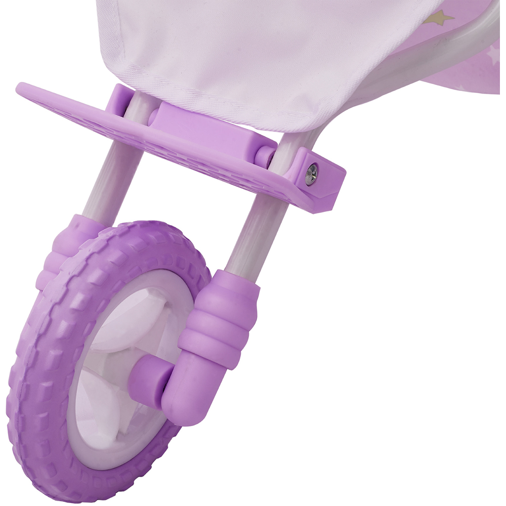 Teamson Kids Olivia's Little World Purple and Stars Baby Doll Jogging Stroller Image 5