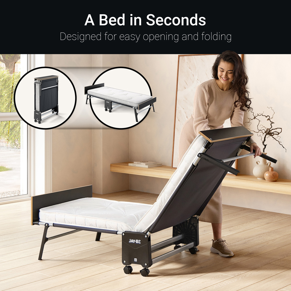 Jay-Be GP80 Single Grand Folding Bed with e-Pocket Tufted Mattress Image 5