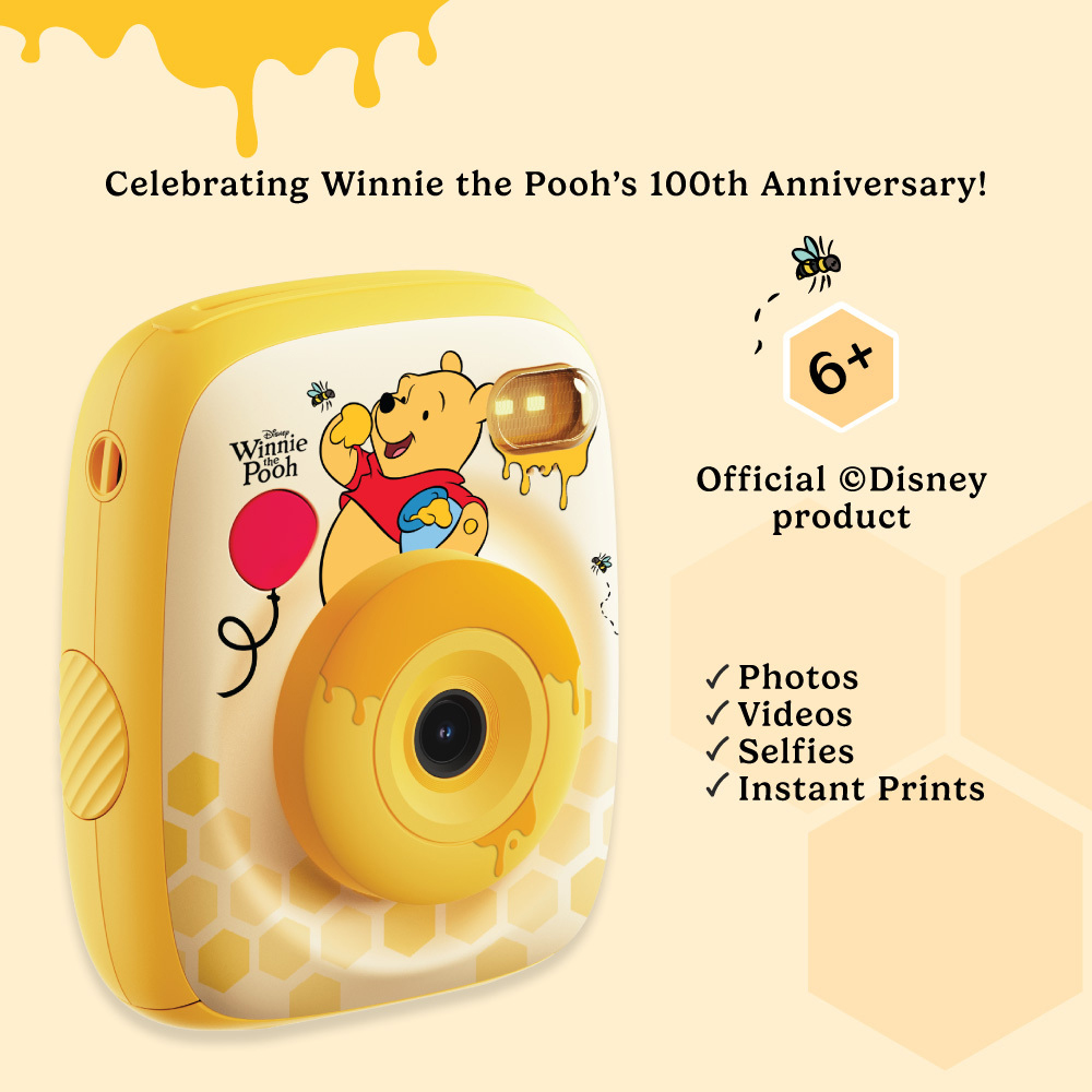 Kiimento Winnie the Pooh Kids Ink-Free Instant Print Digital Camera Image 9