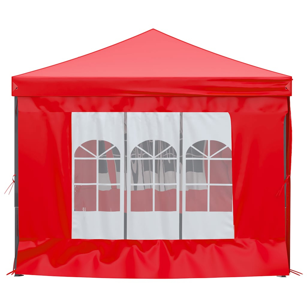 vidaXL 3 x 6m Red Foldable Party Tent with Sidewalls Image 4