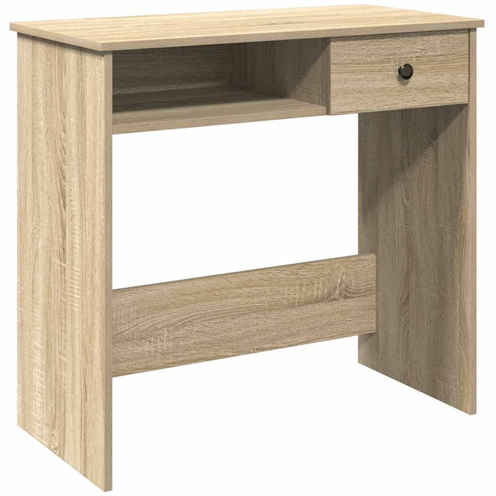 vidaXL Single Drawer Computer Desk Sonoma Oak Image 2
