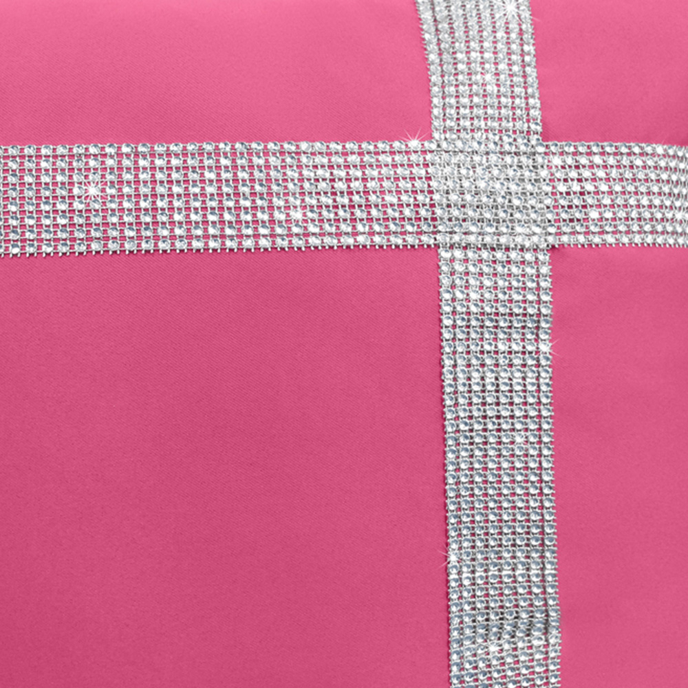 Velosso Diamante Cross Fuchsia Filled Cushion 43 x 43cm 2 Pack Image 2